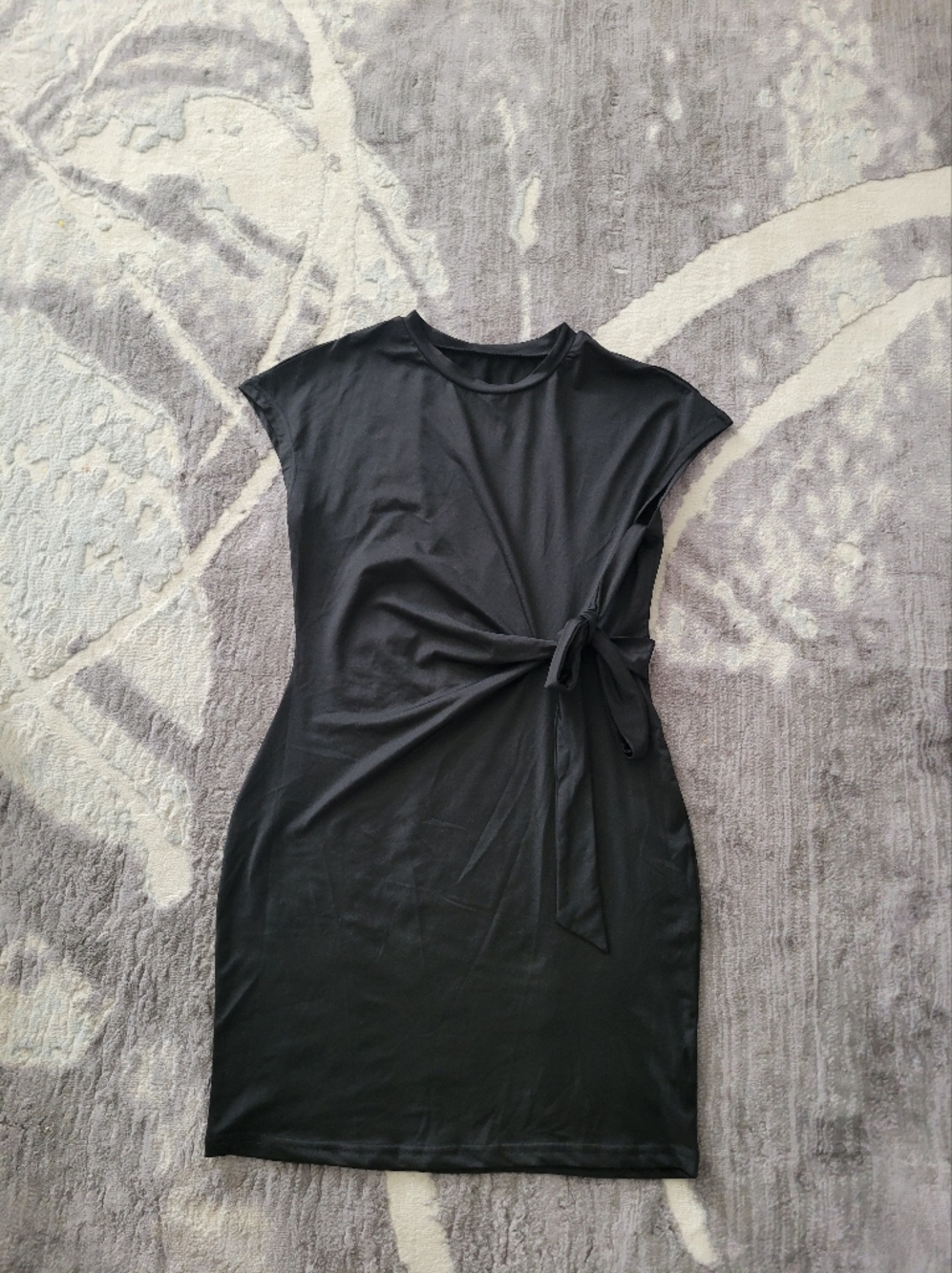 Women's Black Tie-Waist Dress Size M